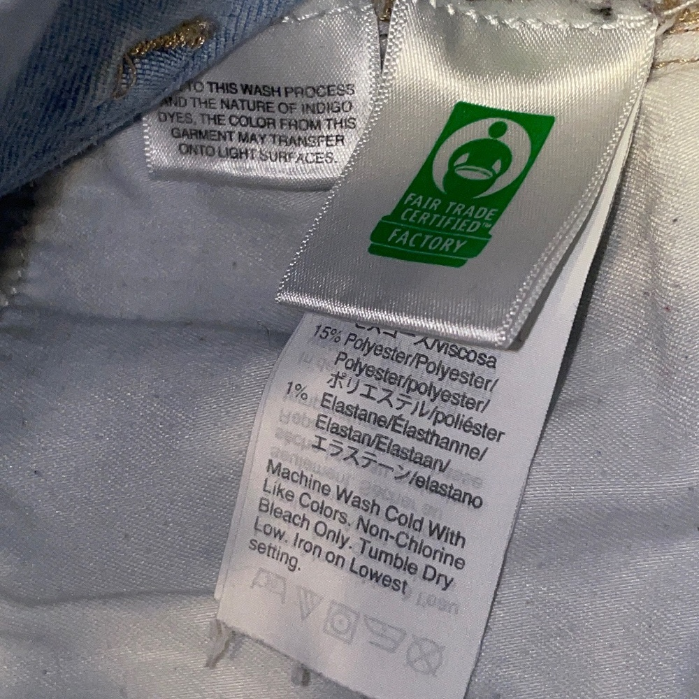 EUC J. Crew Factory High Rise Skinny Light Wash Button Fly Jeans Size 30 - Picture 5 of 10